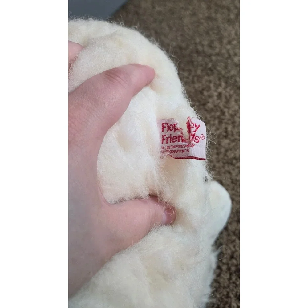Floppy Friends Mervyns White Persian Cat Plush Stuffed Animal Blue Eyes 16 inch